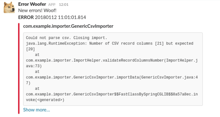 error monitoring tool